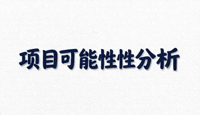 效率提升中的项目可行性分析适用条件